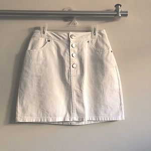 White Jean skirt